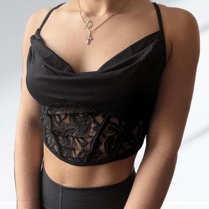 urban outfitters black corset